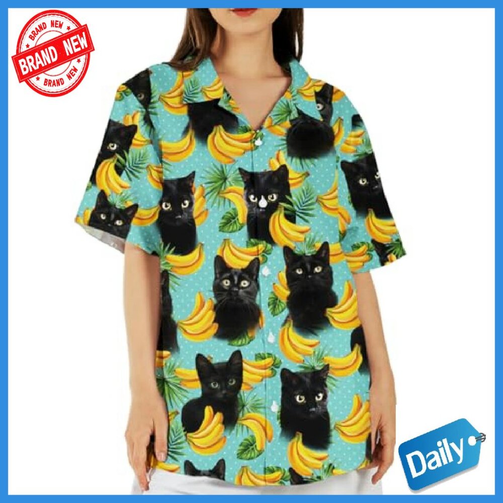 Lightweight Polyester Hawaiian Button Down Shirt … - image 4